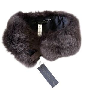 Pologeorgis NWT Shearling Lamb Neck Ring Scarf